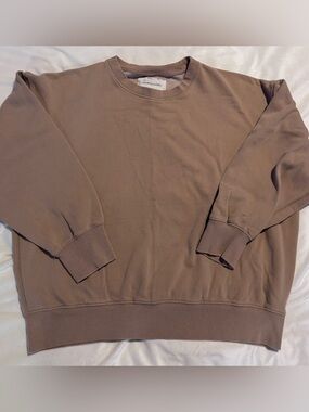 American Eagle Outfitters  Crewneck Sweater in Taupe Brown